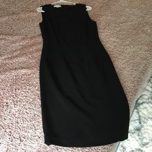 Calvin Klein black sheath dress
